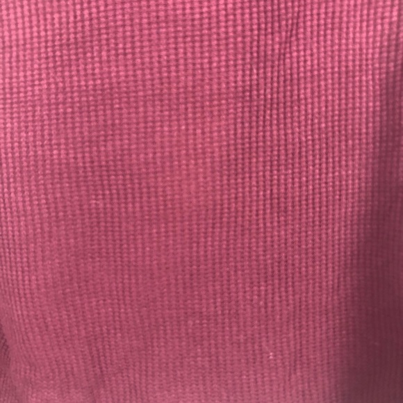 Ivy + Main Burgundy Red Waffle Knot Crop Hoodie - Picture 6 of 7